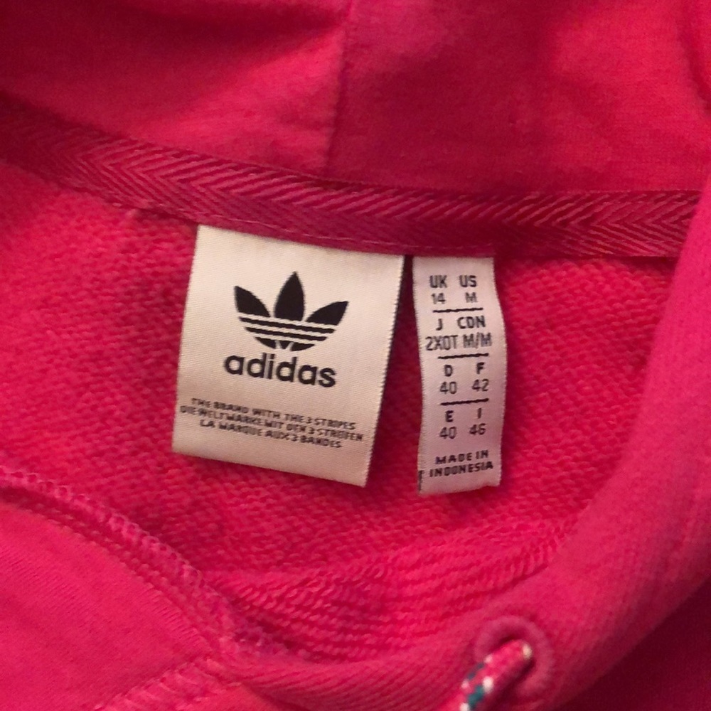 Adidas Pink Crop adjustable hoodie - Picture 8 of 9